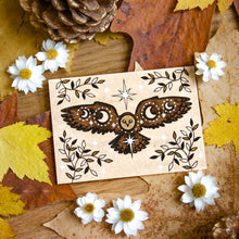Load image into Gallery viewer, Flying Moon Owl - ACEO Mini Print