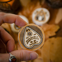 Load image into Gallery viewer, Mini Ouija Planchettes - Wooden Amulet Pack