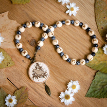 Load image into Gallery viewer, Raven & Ansuz Rune - Runic Meditation Beads