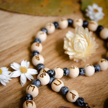 Load image into Gallery viewer, Raven & Ansuz Rune - Runic Meditation Beads