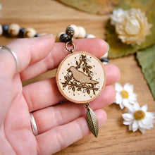 Load image into Gallery viewer, Raven & Ansuz Rune - Runic Meditation Beads