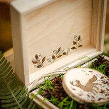 Load image into Gallery viewer, Whimsical Antlered Fox - Maple Wooden Box