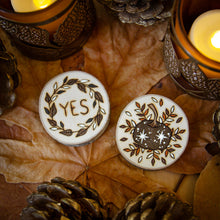 Load image into Gallery viewer, Pumpkin Magic Yes/No Coins - Illustrated Divination Set