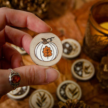 Load image into Gallery viewer, Autumn Pumpkin - Moon Runes Divination Set