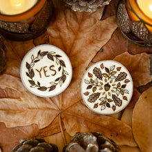 Load image into Gallery viewer, Autumn Mandala Yes/No Coins - Illustrated Divination Set