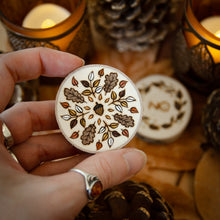 Load image into Gallery viewer, Autumn Mandala Yes/No Coins - Illustrated Divination Set