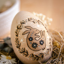 Load image into Gallery viewer, 'A Bunny's Dream' - Spring Decor - Large Wooden Egg