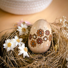 Load image into Gallery viewer, 'Flower Garden' - Spring Decor - Medium Wooden Egg