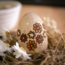 Load image into Gallery viewer, 'Flower Garden' - Spring Decor - Medium Wooden Egg