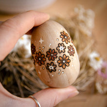 Load image into Gallery viewer, 'Flower Garden' - Spring Decor - Medium Wooden Egg