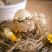 Load image into Gallery viewer, 'Copper Crown' - Spring Decor - Medium Wooden Egg