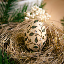 Load image into Gallery viewer, 'Sylvan Swirls' - Spring Decor - Small Wooden Egg