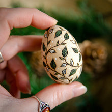 Load image into Gallery viewer, 'Sylvan Swirls' - Spring Decor - Small Wooden Egg