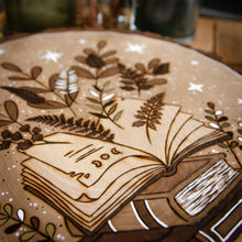 Load image into Gallery viewer, 'The Hierophant' (Botanical Grimoire) - Tarot-inspired Decor - Original Wood Slice Art