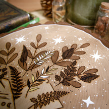 Load image into Gallery viewer, 'The Hierophant' (Botanical Grimoire) - Tarot-inspired Decor - Original Wood Slice Art