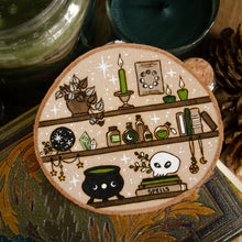 Load image into Gallery viewer, Witchy Shelves - Large Wooden Hanging Ornament