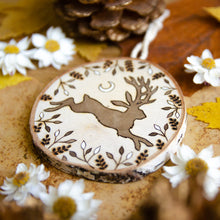 Load image into Gallery viewer, Whimsical Jackalope - Medium Wooden Ornament