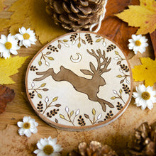 Load image into Gallery viewer, Whimsical Jackalope - Large Wooden Hanging Ornament