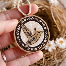 Load image into Gallery viewer, Magical Hummingbird - Small Wooden Ornament