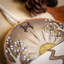 Load image into Gallery viewer, Dawn & Dagaz - Medium Wooden Ornament