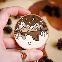 Load image into Gallery viewer, Desert//Mountain - Medium Wooden Ornament