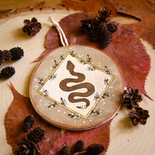 Load image into Gallery viewer, Magical Snake - Large Wooden Hanging Ornament