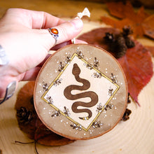 Load image into Gallery viewer, Magical Snake - Large Wooden Hanging Ornament