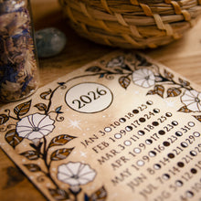 Load image into Gallery viewer, 2026 Pocket Moon Calendar - Art Print