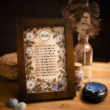 Load image into Gallery viewer, 2026 Pocket Moon Calendar - Art Print