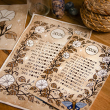 Load image into Gallery viewer, 2026 Pocket Moon Calendar - Art Print