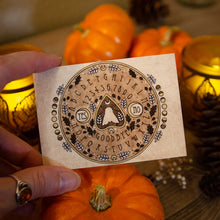 Load image into Gallery viewer, Moth & Moon Ouija Board - ACEO Mini Print