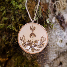 Load image into Gallery viewer, Moon Altar Decor - Medium Wooden Ornament