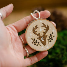 Load image into Gallery viewer, Whimsical Stag - Medium Wooden Ornament