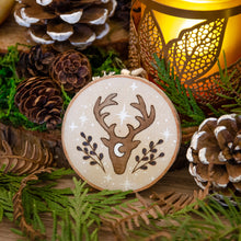 Load image into Gallery viewer, Whimsical Stag - Medium Wooden Ornament