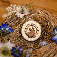Load image into Gallery viewer, Moon Bunny - Wooden Amulet Pack