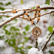 Load image into Gallery viewer, Wolf & Tree - Runic Meditation Beads