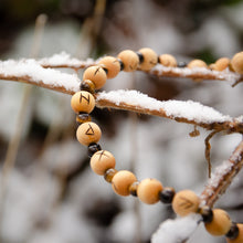 Load image into Gallery viewer, Wolf & Tree - Runic Meditation Beads
