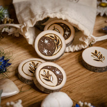 Load image into Gallery viewer, Moon Runes - Divination Set / Lunar Altar Decor