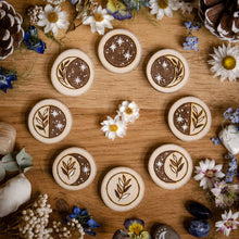 Load image into Gallery viewer, Moon Runes - Divination Set / Lunar Altar Decor