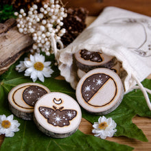 Load image into Gallery viewer, Starry Moths - Moon Coins Divination Set