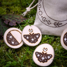 Load image into Gallery viewer, Starry Moths - Moon Coins Divination Set