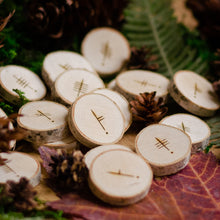 Load image into Gallery viewer, Traditional Wooden Ogham Set