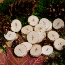 Load image into Gallery viewer, Traditional Wooden Ogham Set