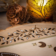 Load image into Gallery viewer, 'Night Dweller' - Magical Luna Moth - Original Wood Slice Art