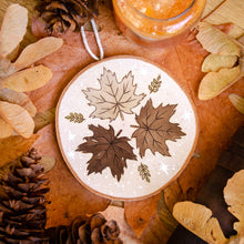 Load image into Gallery viewer, Fall Leaves - Large Wooden Hanging Ornament