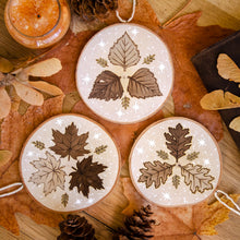 Load image into Gallery viewer, Fall Leaves - Large Wooden Hanging Ornament