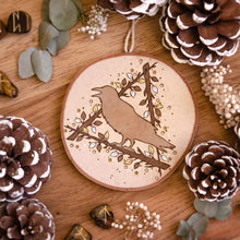 Load image into Gallery viewer, Raven & Ansuz Rune - Large Wooden Hanging Ornament
