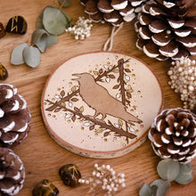 Load image into Gallery viewer, Raven & Ansuz Rune - Large Wooden Hanging Ornament