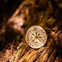 Load image into Gallery viewer, Yggdrasil / Aegishjalmur / Vegvísir - Small Wooden Ornament
