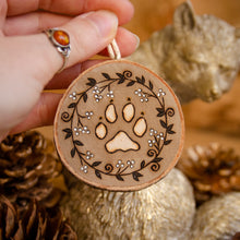 Load image into Gallery viewer, Coyote's Paw Print - Medium Wooden Ornament